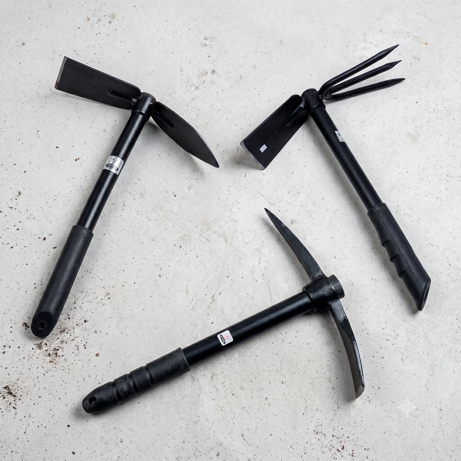 Hoes, manufactured by Star Garden Tools in Ludhiana, Punjab, India