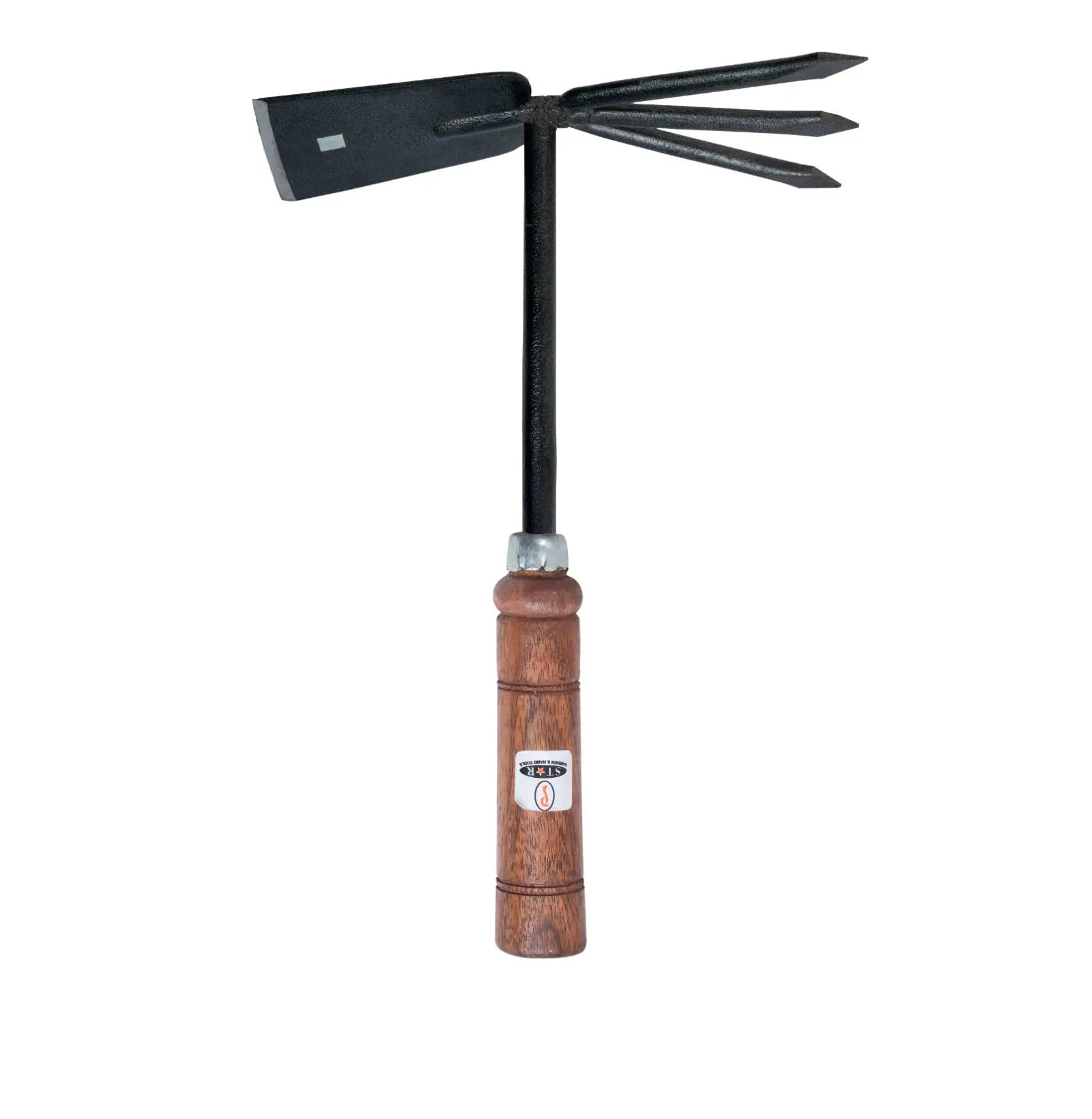 Mini 3 Prong Digging Hoe SMHW-323, 3 Prong Hoe - Wooden